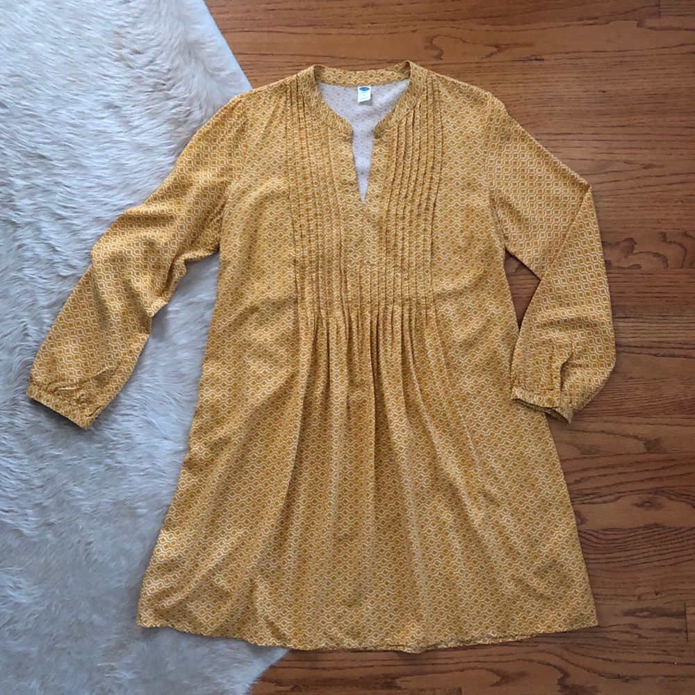 Long Sleeve Patterned Old Navy Dress